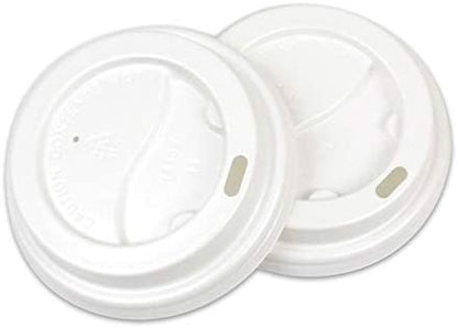 Hot Cup Dome Lid Black/White 1000/case