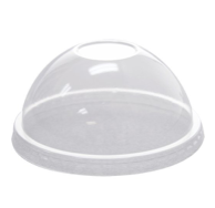 Clear PET Plastic Cold Cup Lids Flat/Dome 1000/Case